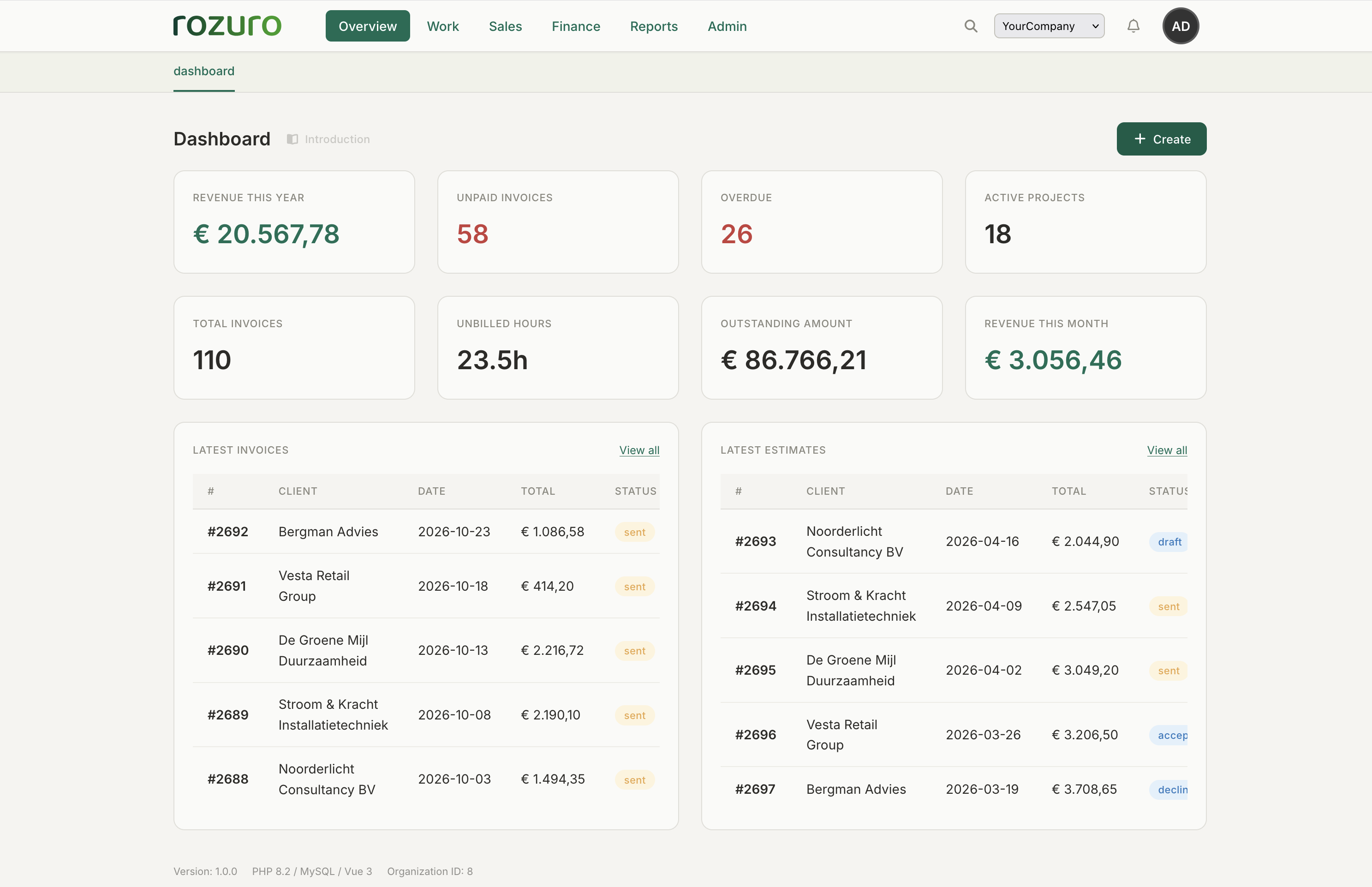 Rozuro · finance OS