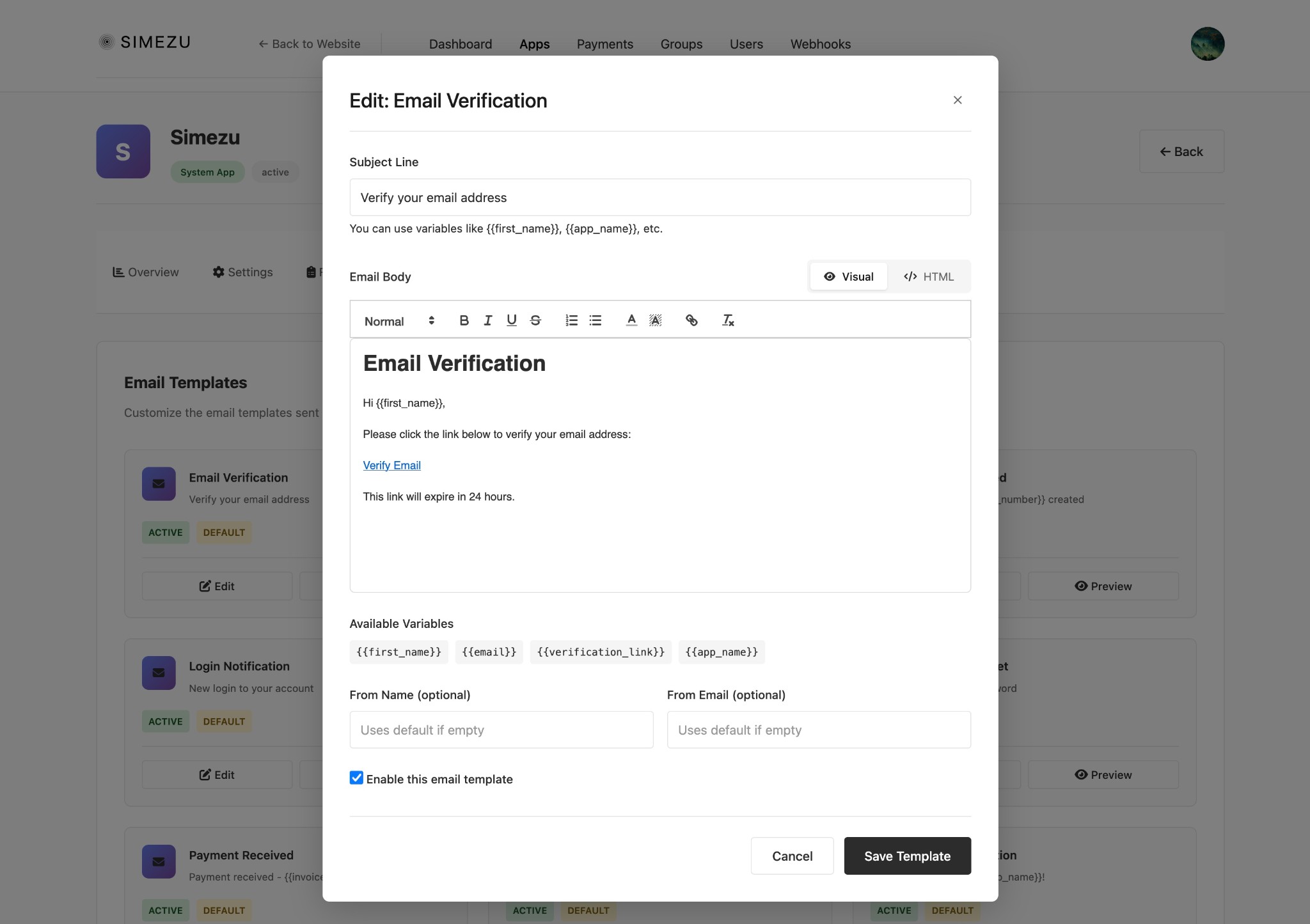 Kimezu MFA enrolment — TOTP setup with signed-email recovery codes